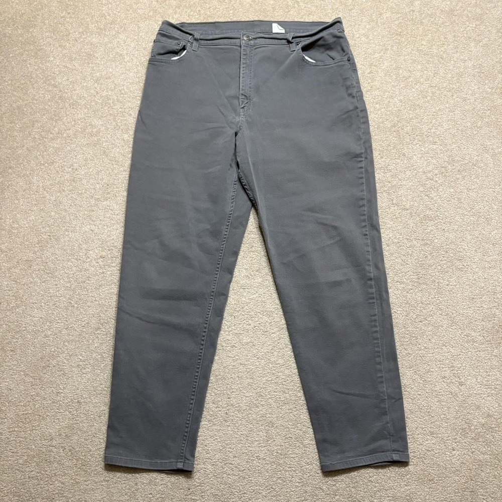 Vtg Levis 550 Jeans 36x29 Gray Relaxed‎ Fit Tapered Leg Stretch Denim Pants
